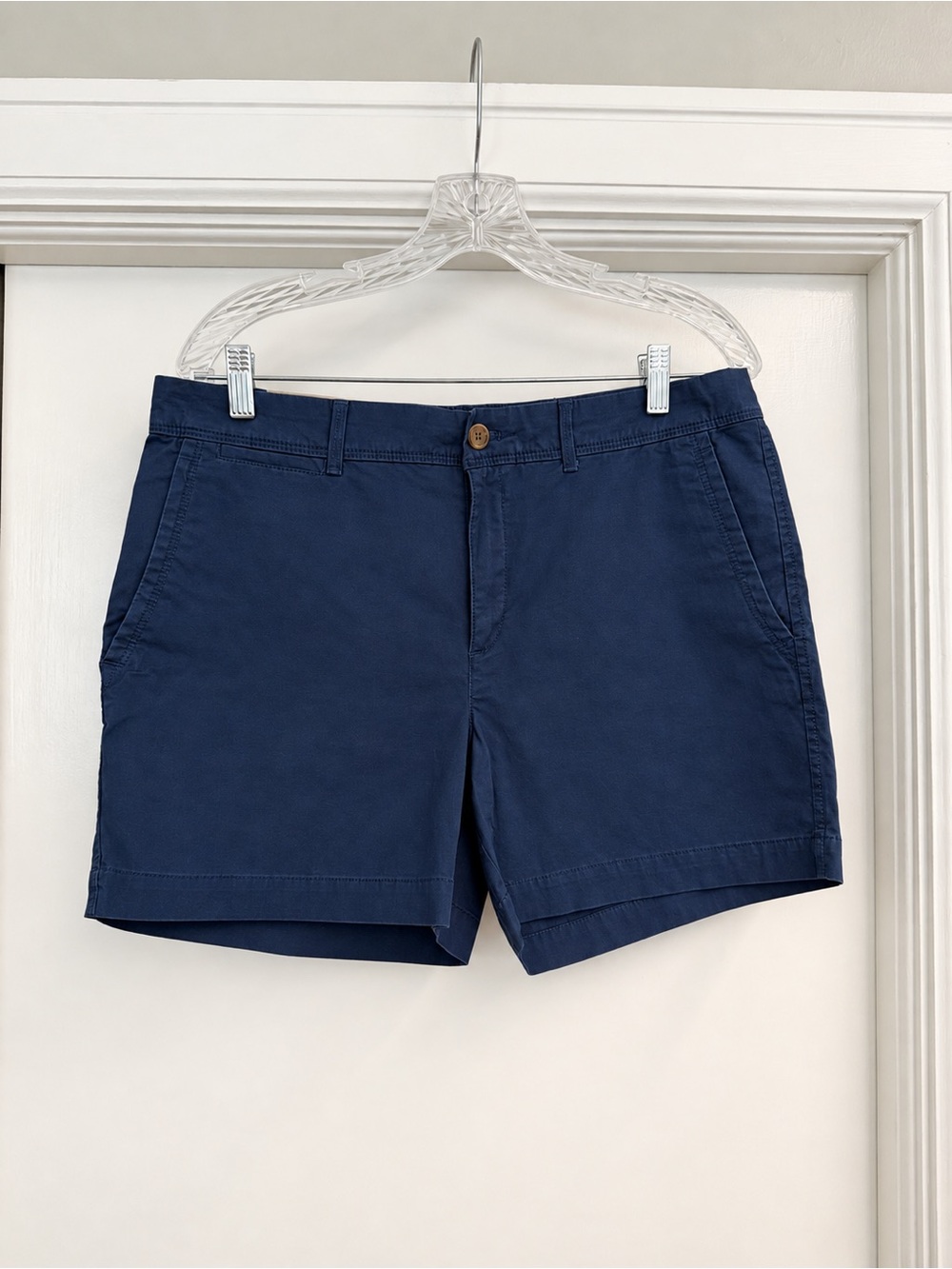 NWT Banana Republic Navy Cotton 5” Chino Shorts, Size 10